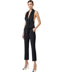 Elisabetta Franchi Black Smoking Bukser