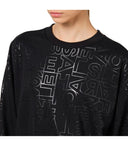Elisabetta Franchi Black Sweatshirt With Logo Print