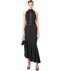 Elisabetta Franchi Black Top mit Tulle