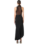 Elisabetta Franchi Black Top mit Tulle