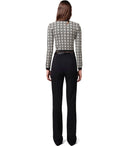 Elisabetta franchi zwarte broek met riem