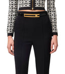 Elisabetta franchi zwarte broek met riem
