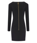Elisabetta Franchi Black Reißverschlusskleid