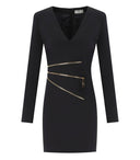 Elisabetta Franchi Black Reißverschlusskleid