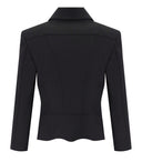 Elisabetta Franchi Black Zipped Jacket