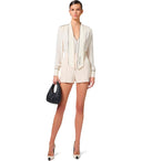 Elisabetta Franchi Burro Nero Georgette Shirt