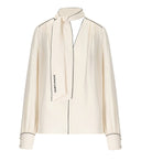 Elisabetta Franchi Burro Nero Georgette Shirt