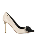 Elisabetta Franchi Butter Black Pump With Bow