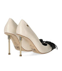 Elisabetta Franchi Butter Black Pump With Bow
