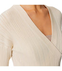 Elisabetta Franchi Butter -Top mit V Hals gestrickt