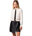 Elisabetta Franchi Butter Shirt With Tie