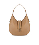 Elisabetta Franchi Camel -Umhängetasche mit Reißverschluss