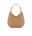 Elisabetta Franchi Camel -Umhängetasche mit Reißverschluss