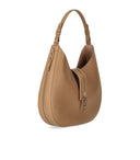 Elisabetta Franchi Camel -Umhängetasche mit Reißverschluss