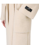 Elisabetta Franchi Pink Fleisch Gürteltiermantel