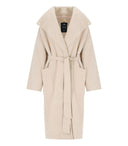 Elisabetta Franchi Pink Fleisch Gürteltiermantel