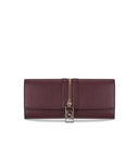 Elisabetta franchi rouge noir zippato clutch