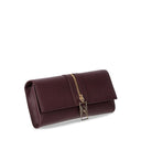 Elisabetta franchi rouge noir zippato clutch