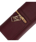 Elisabetta franchi rouge noir zippato clutch