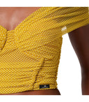 Elisabetta Franchi Curry Butter Crop Top