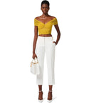 Elisabetta Franchi Curry Butter Crop Top