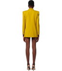Chaqueta de doble pecho de Elisabetta franchi curry