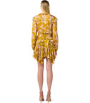 Elisabetta Franchi Curry Quarzo Mini Dress With Ruches