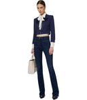 Elisabetta Franchi Dark Blue Flare Jeans
