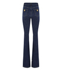 Elisabetta Franchi Dark Blue Flare Jeans