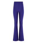 Elisabetta Franchi Indigo Blue Flare Trousers