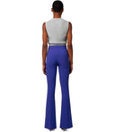 Elisabetta Franchi Indigo Blue Flare Trousers