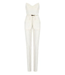 Tuta con cintura avorio di Elisabetta Franchi