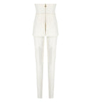 Tuta con cintura avorio di Elisabetta Franchi