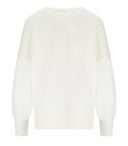Elisabetta Franchi Ivory Crewneck Jumper