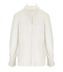 Elisabetta Franchi Ivory Georgette Shirt