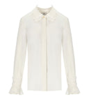 Elisabetta Franchi Ivory Georgette Shirt