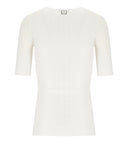 Elisabetta Franchi Ivory Knitted Top