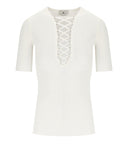 Elisabetta Franchi Ivory Knitted Top