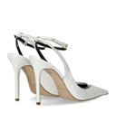 Elisabetta Franchi Ivory Slingback Pump
