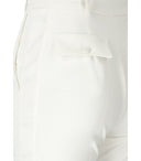 Elisabetta franchi marfil smoking pantalón