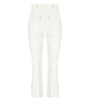 Elisabetta franchi marfil smoking pantalón