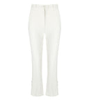 Elisabetta franchi marfil smoking pantalón