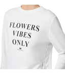 Elisabetta Franchi Ivory Sweatshirt With Logo Lettering
