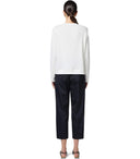 Elisabetta Franchi Ivory Sweatshirt With Logo Lettering