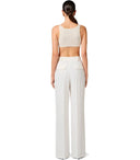 Pantalones de marfil de Elisabetta franchi con encanto