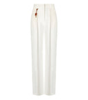 Pantalones de marfil de Elisabetta franchi con encanto