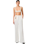 Pantalones de marfil de Elisabetta franchi con encanto