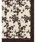 Elisabetta Franchi Lemonade Cacao Floral Foulard Scarf