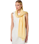 Elisabetta Franchi Lemonade Monogram Foulard Scarf