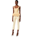 Elisabetta franchi limonade pantalón con logotipo